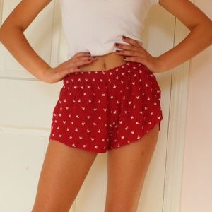 Flowy Red Shorts// Brandy Melville